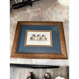 Trio Signed Print By V. Pfeiffer Matted Framed Door County